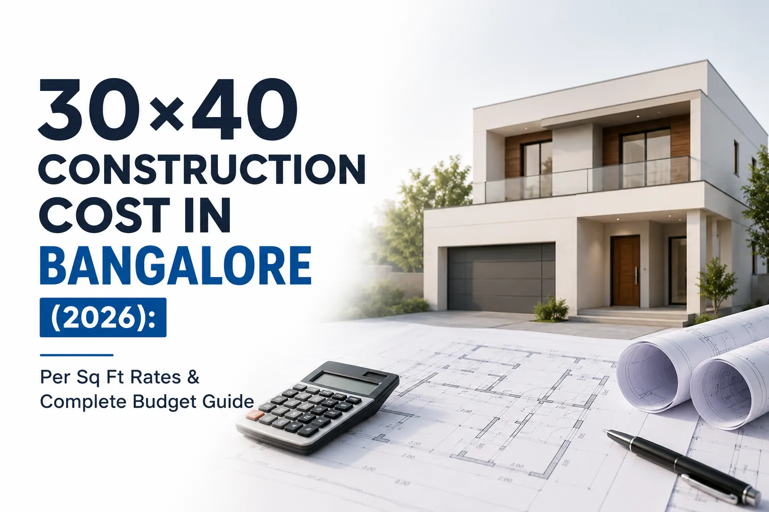 30×40 construction cost in Bangalore